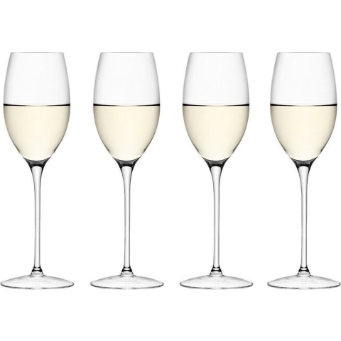 L.S.A. Wine Wijnglazen Wit - 340 ml - Set van 4 Stuks