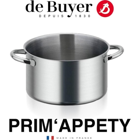 De Buyer Prim'Appety Kookpan Hoog - Ø 24cm - Rvs