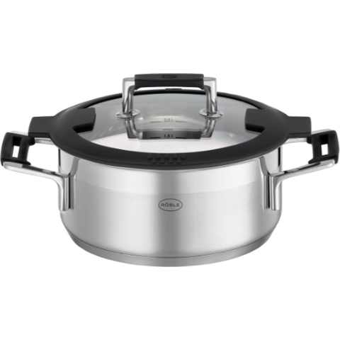 Kookpan, Laag, Ø 20 cm, 2.9 L - Rösle | Silence Pro