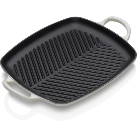 Le Creuset Rechthoekige Grill 30 x 27 Cm Meringue