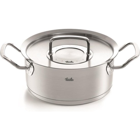 Fissler Original-Profi Collection 2022 Kookpan Laag met RVS Deksel, 20cm