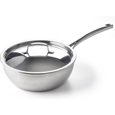 BK Superior Triply Steelpan met deksel - Ø 24 cm - RVS - Inductie