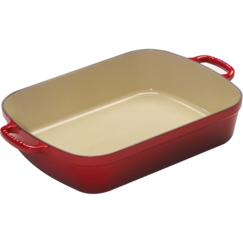 Le Creuset Gietijzeren Braadslede 33 x 25 x 7,5 cm Kersenrood