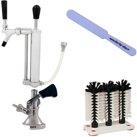 Biertap Party Pump met bierfustkoppeling-Combischuif