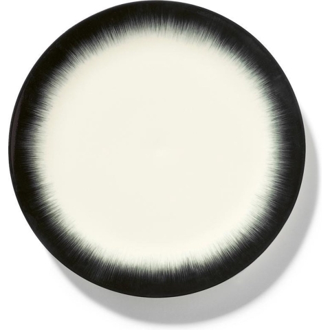 Serax Ann Demeulemeester Dé Bord Off White-Black D 28 cm