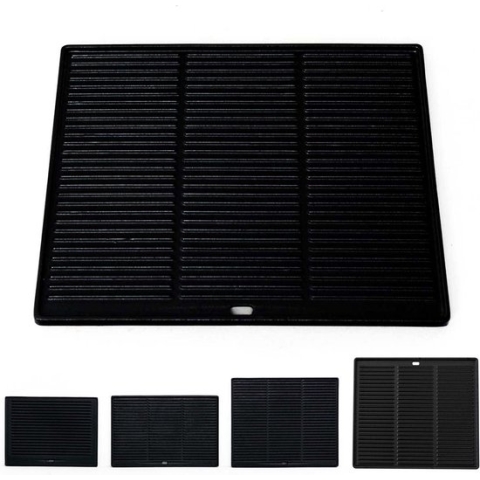 CLP Gietijzeren grillplaat antraciet 48,5x40 cm
