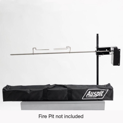 Auspit "The little Aussie Legend" Basis Set - autonoom draaispit - rotisserie set