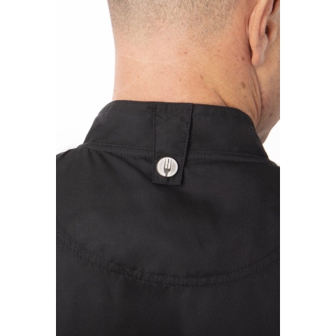 Chef Works Springfield Koksbuis stretch met Rits | Zwart - Maat XS