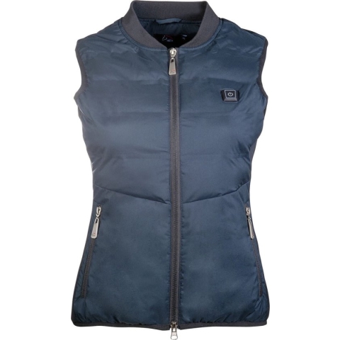 Bodywarmer Comfort met verwarming donkerblauw maat XS met powerbank (5.000 mAh)