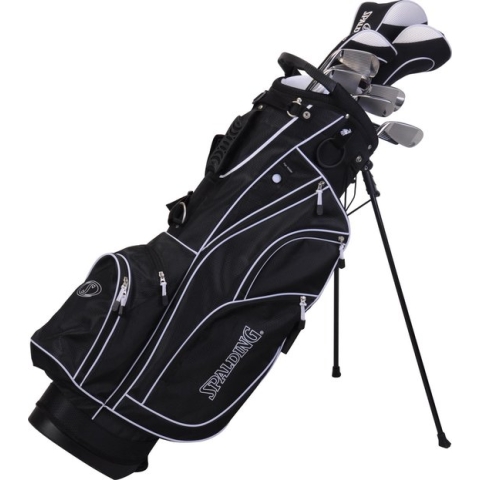 Volledige-Golfset-Spalding-True Black-Heren-Staal-Rechtshandig