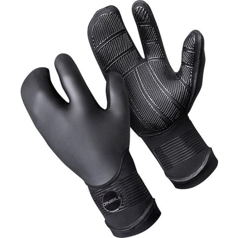 O'Neill Psycho Tech 5mm Lobster Neoprene Gloves Black