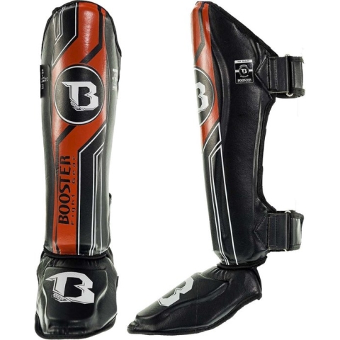 Booster Kickboks Scheenbeschermers Pro Range BSG V 9 Zwart Rood Kies uw maat: M
