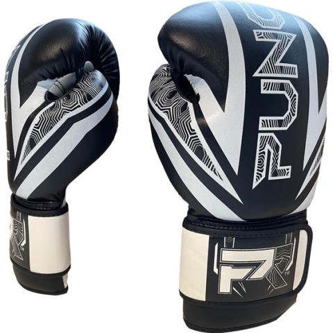 PunchR™ Bokshandschoenen Electric Zwart Wit Microfiber 14 OZ