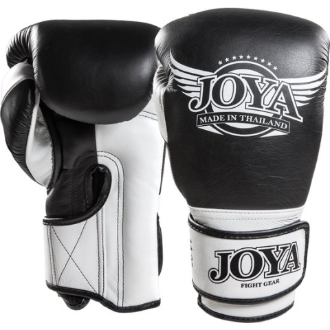 Joya Bangkok Kickbokshandschoenen Zwart Wit - Leer - 12 oz.