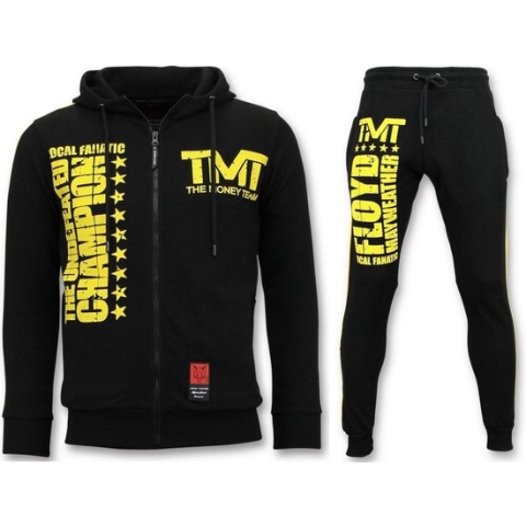 Exclusieve Trainingspak Heren - TMT Floyd Mayweather Set - Zwart