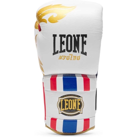 Leone1947 Thai Style Kunstlederen Bokshandschoenen Wit 12 Oz