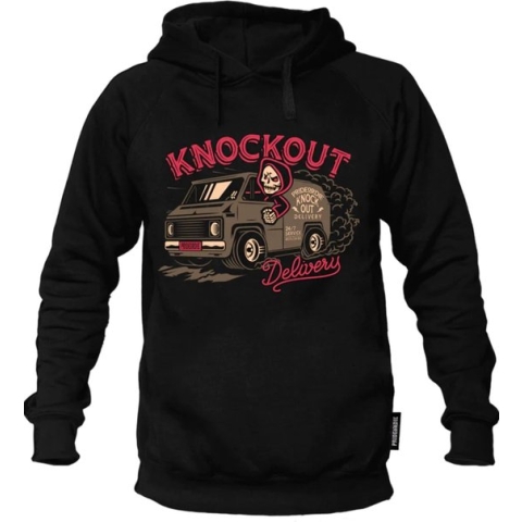 PRiDE oR DiE Hoodie Sweater KNOCKOUT DELIVERY Zwart maat S