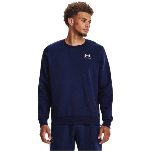 Under Armour Essential Fleece Crew Sweatshirt Blauw L / Regular Man
