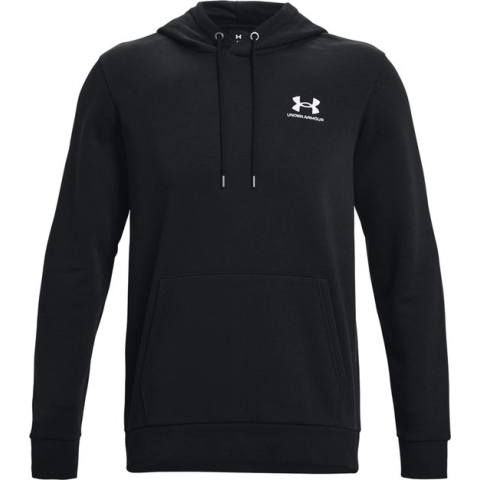 UNDER ARMOUR Essential Fleece Capuchon Mannen Black / White - Maat XL