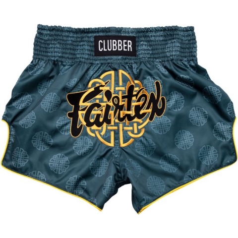 Fairtex BS1915 Clubber Muay Thai Shorts - Groen - maat XXL
