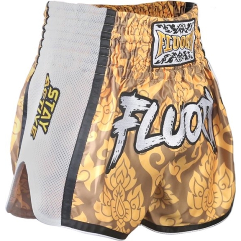 Fluory Muay Thai Kickboxing Shorts Geel MTSF64 maat XXXL