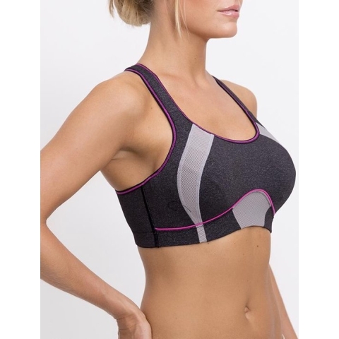 Q-Linn Barcelona Grijs - Sport bh Maat: 100D