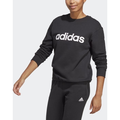 adidas Sportswear Essentials Linear French Terry Sweatshirt - Dames - Zwart- L