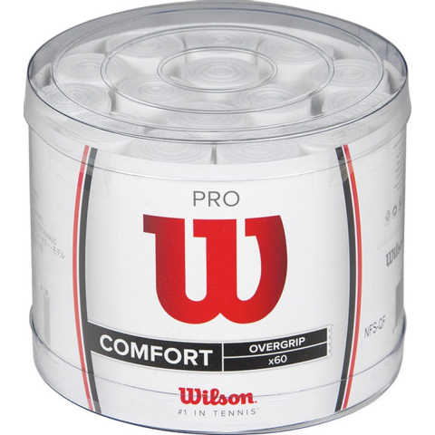 Wilson Pro overgrips - wit - 60 stuks