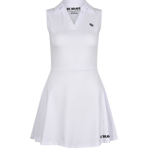 BB - Tennisjurk - Collardress – S - Wit - Inclusief short en zakken