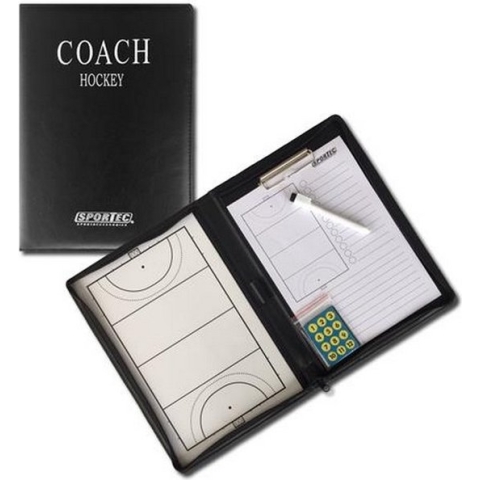 Coachmap hockey magnetisch 52 x 36 cm zwart