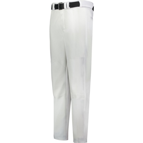 Russell Athletic - Honkbal Broek - Solid Change Up - Honkbal - Unisex - Polyester - Boot Cut - Open Pijp - Verstelbare Pijpen - Wit - Jeugd X-Large