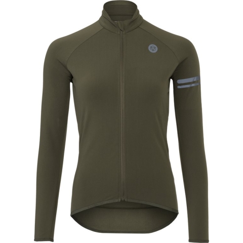 AGU Thermo Fietsshirt Lange Mouwen Essential Dames - Groen - M