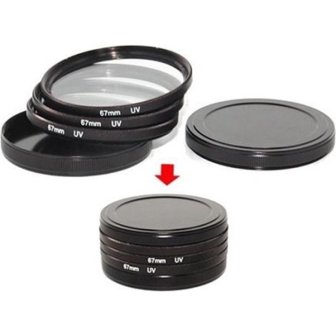 Caruba Metalen Filter Opberg/Bewaarset 62 mm