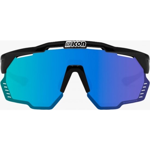 Scicon - Fietsbril – Aeroshade Kunken - Black Gloss - Multimirror Lens Blauw