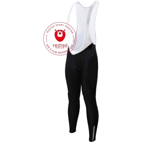 Lange Wielerbroek (fleece) Zwart- REDTED (L)
