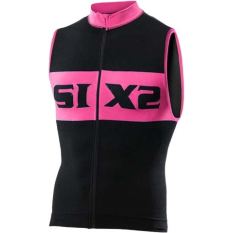 Sixs Luxury Mouwloos Fietsshirt Zwart S Man