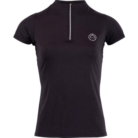 Montar Trainingsshirt Everly Crystal Zwart - xxl