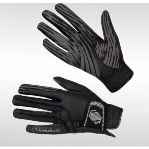 Handschoen V-Skin Swarovski Black - 6.5