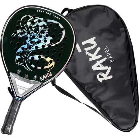 Raku® Cobra Series - Padel Racket - Padel - Padelrackets - Racket - Paddle - Carbon - Inclusief Padelzak
