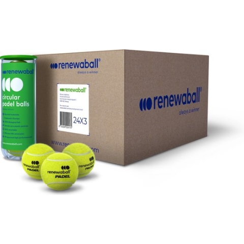 Renewaball - box 24x3 padel balls