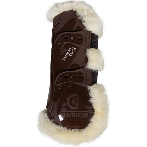 Kentucky Vegan Sheepskin Tendon Boots Bamboo Elastic - Brown - Maat M