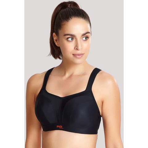 Panache - sport bh met beugel - Zwart - 85E