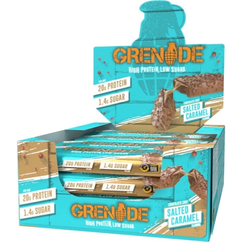 Grenade Protein Bars Chocolate Chip Salted Caramel - 6 x 12 stuks - Voordeelverpakking