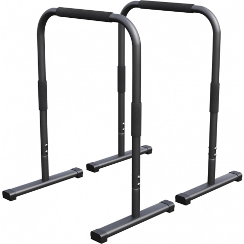 Gorilla Sports Dip Bars Deluxe Zwart - Push up stand bar