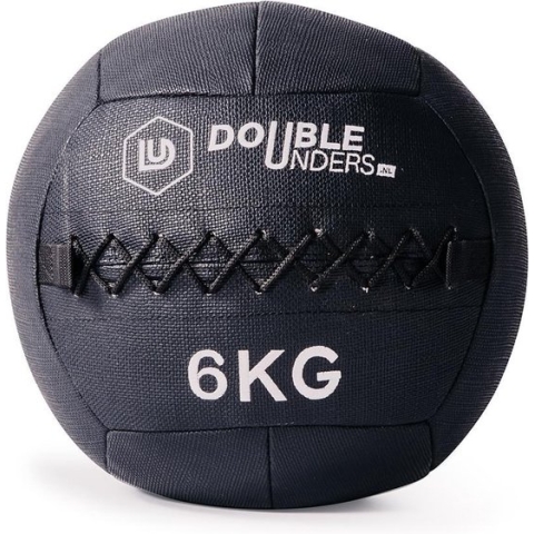 DoubleUnders - Wall ball 6kg zwart - Professionele wall ball voor Crossfit