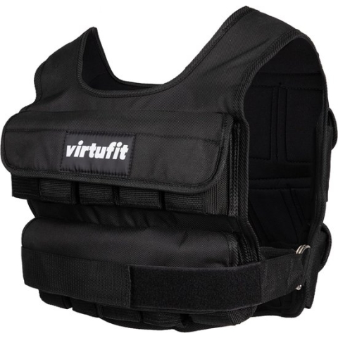 Gewichtsvest - VirtuFit Verstelbaar Weight Vest Pro - 10 kg - Zwart
