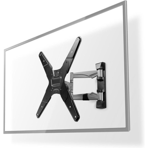 Draai- en Kantelbare TV-Muurbeugel - 23 - 55 " - Maximaal schermgewicht: 30 kg - Kantelbaar - Draaibaar - Minimale muurafstand: 48 mm - Maximale muurafstand: 410 mm - 3 Draaipunt(en) - Staal - Zwart
