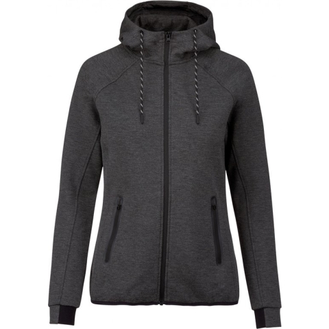 SportSweatshirt Dames XS Proact Lange mouw Deep Grey Heather 79% Polyester, 15% Viscose, 6% Elasthan