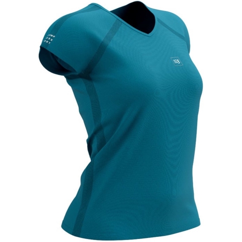 Compressport Training SS Tshirt W - Dames - Enamel