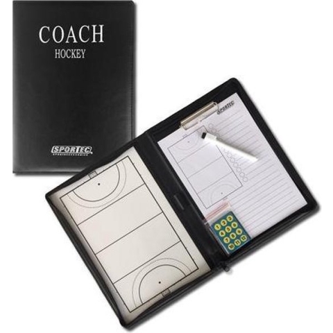 Sportec Coachmap Hockey Magnetisch 52 X 36 Cm Zwart
